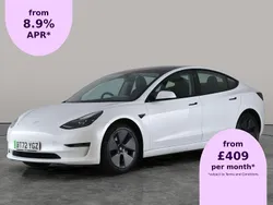 White Used 2022 Tesla Model 3 Long Range AWD Sedan | £24,824 (Fair price)