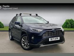Obsidian blue Used 2021 Toyota RAV4 Hybrid SUV | £28,244 (Fair price)
