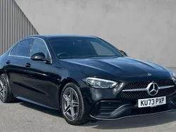 Black Used 2024 Mercedes C200 AMG line Sedan | £31,064 (Fair price)