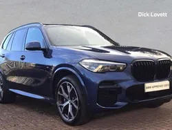 Blue Used 2022 BMW X5 M Sport SUV | £46,750 (Fair price)