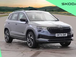 Graphite grey metallic Used 2024 Skoda Karoq SportLine SUV | £30,000 (Fair price)