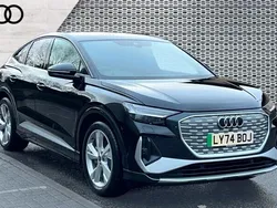 Black Used 2024 Audi Q4 Sportback e-tron S-Line SUV | £35,991
