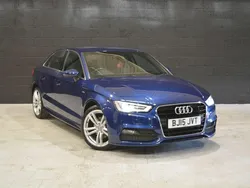 Blue Used 2015 Audi A3 S-Line Sedan | £8,495 (Fair price)