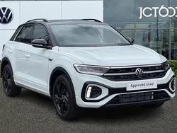 White New 2025 VW T-Roc Black Edition SUV | £32,430 (Fair price)