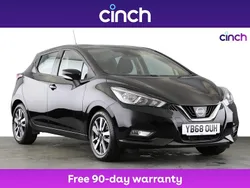 Black Used 2018 Nissan Micra Acenta Hatchback | £8,399 (Fair price)