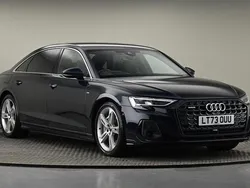 Firmament blue metallic Used 2023 Audi A8 S-Line Sedan | £51,500
