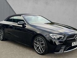 Black Used 2023 Mercedes E220 AMG Line Premium Cabriolet | £36,655 (Expensive)