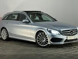 Silver Used 2017 Mercedes C220 AMG Line Premium Estate | £7,495 (Expensive)