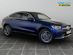 Blue Used 2021 Mercedes GLC300e AMG line Coupe | £21,495