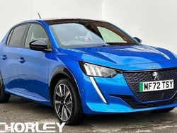 Blue Used 2022 Peugeot e-208 Premium Hatchback | £14,151 (Fair price)