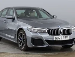 Blue Used 2022 BMW 530e M Sport Sedan | £25,588 (Fair price)