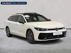White New 2025 VW Passat R-line Estate | £43,283
