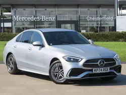 Silver Used 2024 Mercedes C300e AMG line Sedan | £36,600 (Super price)