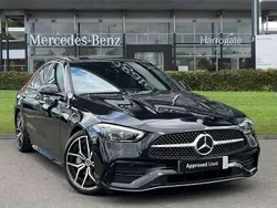 Black Used 2023 Mercedes C300 AMG Line Premium Plus Sedan | £38,000