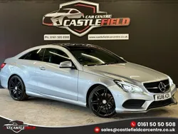 Silver Used 2016 Mercedes E350 AMG line Coupe | £10,495 (Fair price)