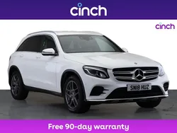 White Used 2018 Mercedes GLC220 AMG line Estate | £17,599 (Fair price)