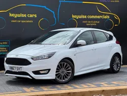 White Used 2017 Ford Focus ST-Line Hatchback | £8,490 (Fair price)
