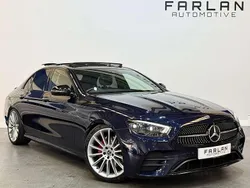 Blue Used 2021 Mercedes E220 AMG line Sedan | £29,750