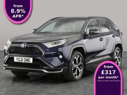 Blue/black Used 2021 Toyota RAV4 Hybrid SUV | £21,939 (Fair price)