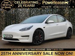 White Used 2021 Tesla Model 3 Performance Sedan | £21,989 (Fair price)