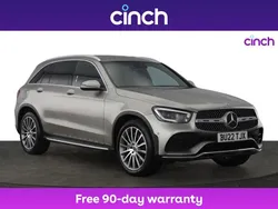 Silver Used 2022 Mercedes GLC220 AMG Line Premium SUV | £32,399 (Expensive)