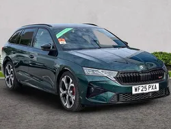 Royal green metallic Used 2025 Skoda Octavia vRS Estate | £34,406