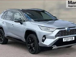 Silver Used 2021 Toyota RAV4 Hybrid SUV | £26,685 (Fair price)