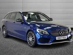 Brilliant blue Used 2017 Mercedes C43 AMG Premium Plus Estate | £20,450 (Fair price)