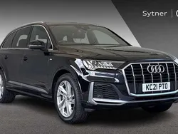 Black Used 2021 Audi Q7 S-Line SUV | £37,500 (Fair price)
