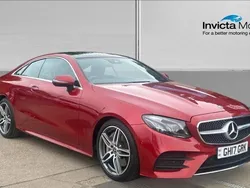 Red Used 2017 Mercedes E300 AMG Line Premium Plus Coupe | £21,999 (Fair price)