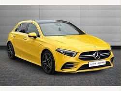 Sun yellow Used 2019 Mercedes A35 AMG Premium Plus Hatchback | £21,990 (Good price)