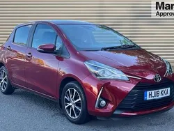 Red Used 2018 Toyota Yaris Hatchback | £11,425 (Fair price)