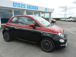 Black/red Used 2015 Fiat 500 Lounge Hatchback | £3,695 (Fair price)
