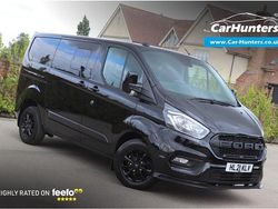 Black Used 2021 Ford Transit Custom Limited Van | £18,495 (Expensive)