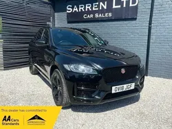 Black Used 2018 Jaguar F-Pace R-Sport SUV | £14,595 (Fair price)