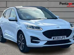 White Used 2020 Ford Kuga ST-Line X SUV | £21,495 (Expensive)