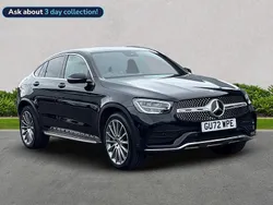 Black Used 2022 Mercedes GLC300 AMG Line Premium Coupe | £38,599 (A bit pricey)