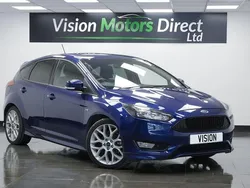 Blue Used 2017 Ford Focus ST-Line Hatchback | £6,980 (Good price)
