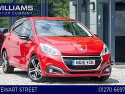 Red Used 2016 Peugeot 208 GT-line Hatchback | £4,990 (Good price)