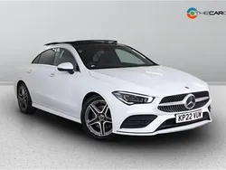 White Used 2022 Mercedes CLA220 AMG line Sedan | £25,450 (Fair price)