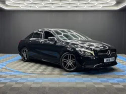 Black Used 2018 Mercedes CLA180 AMG line Sedan | £13,490 (Fair price)