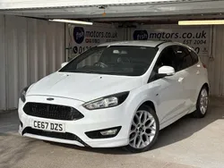 White Used 2017 Ford Focus ST-Line Hatchback | £8,690 (Fair price)