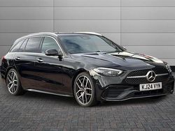 Obsidian black Used 2024 Mercedes C300 AMG Line Premium Estate | £32,795 (A bit pricey)