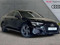 Black Used 2021 Audi A3 S-Line Sedan | £19,495 (Fair price)