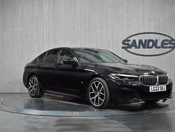 Black Used 2022 BMW 520 M Sport Sedan | £27,799 (Fair price)