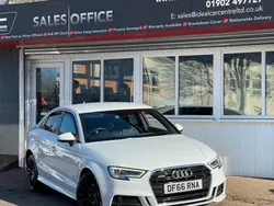White Used 2016 Audi A3 S-Line Sedan | £14,995 (Fair price)