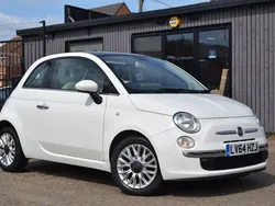White Used 2014 Fiat 500 Lounge Hatchback | £5,349 (Fair price)