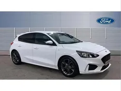 White Used 2018 Ford Focus ST-Line Hatchback | £8,697 (A bit pricey)