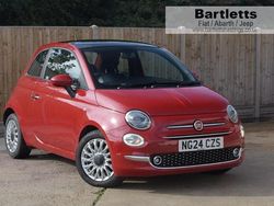 Red Used 2024 Fiat 500 Hatchback | £12,545 (A bit pricey)