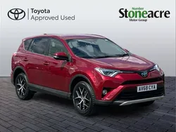 Red Used 2018 Toyota RAV4 Hybrid Design SUV | £16,000 (Fair price)